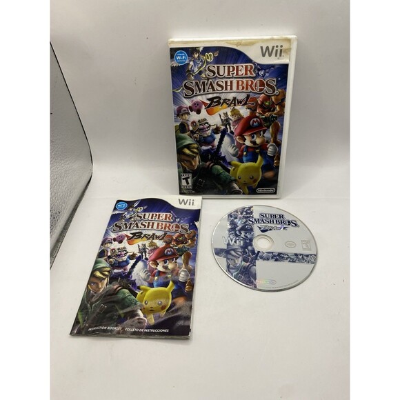 Super Smash Bros. Brawl (Nintendo Wii, 2008) W Manual Tested SSBB tested CIB - Picture 1 of 2